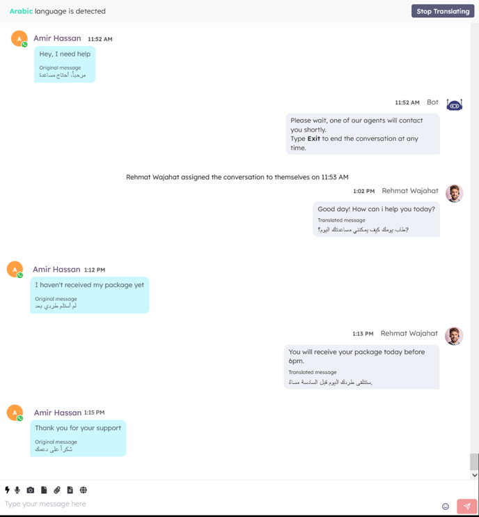 How to enable livechat translation feature for customer support in nonnative languages